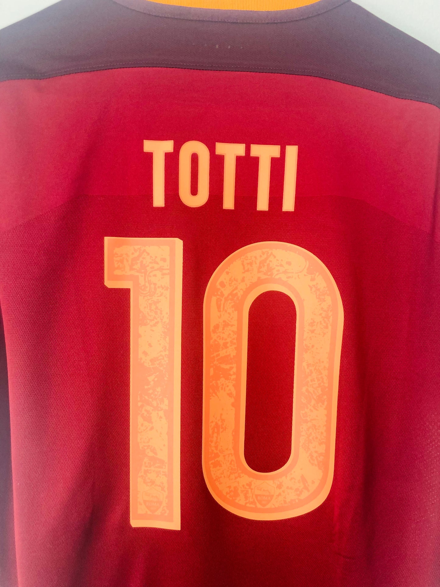 Roma home football shirt 2015/16 player version Totti Large