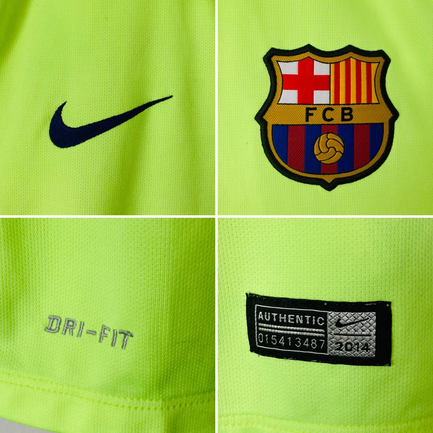 Barcelona third football shirt 2014/15 Iniesta Large