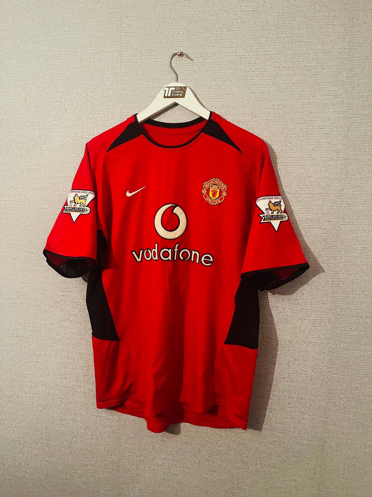Manchester United home football shirt 2003/04 CR7 medium