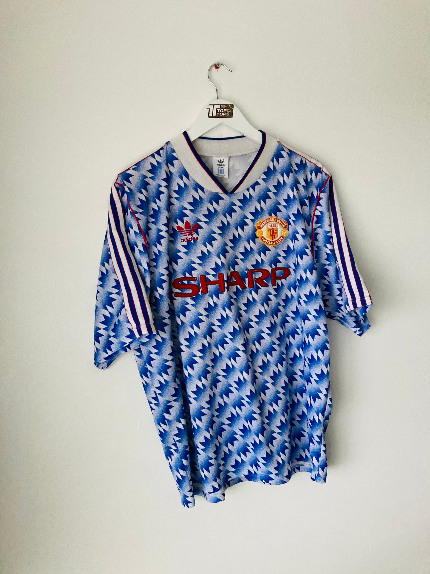 Manchester United away football shirt 1990/92 Large
