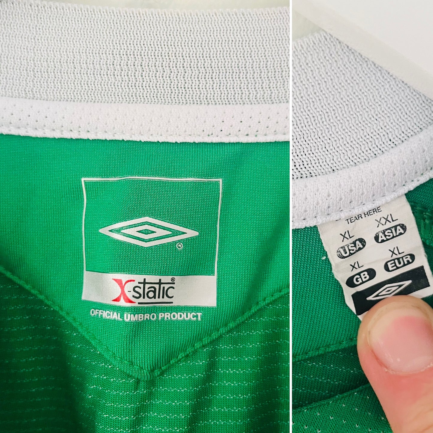 Republic of Ireland home football shirt 2004/06 XL