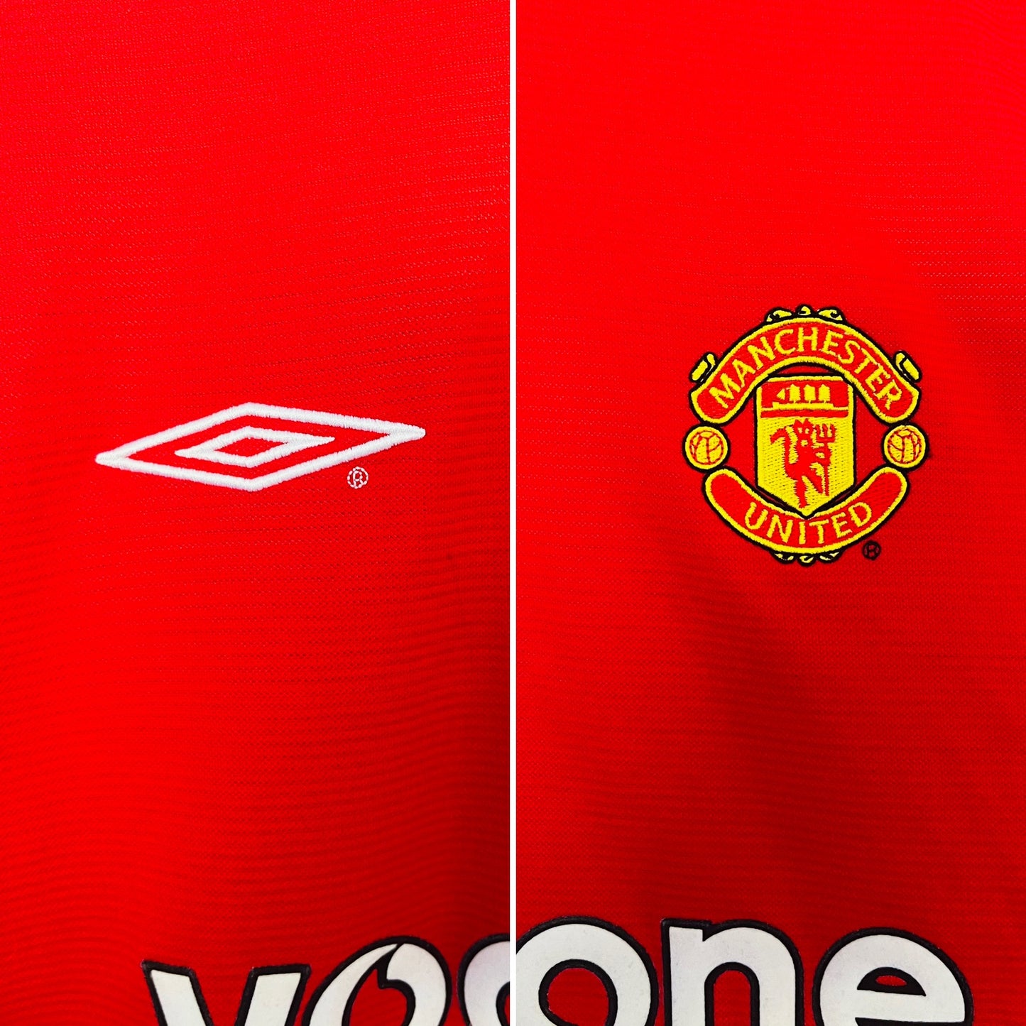 Manchester United home football shirt 2000/01 Beckham XL