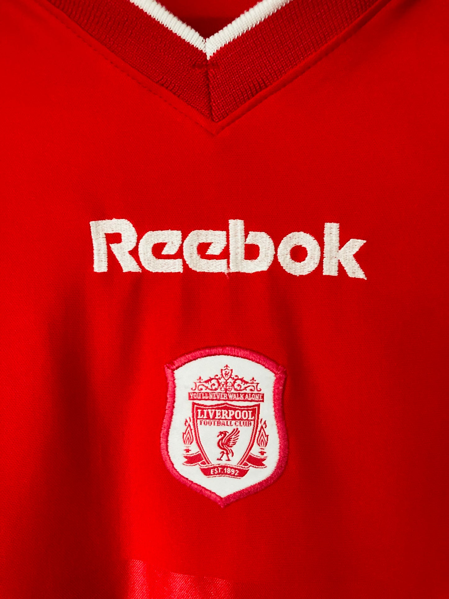 Liverpool home football shirt 2000/02 Fowler XL