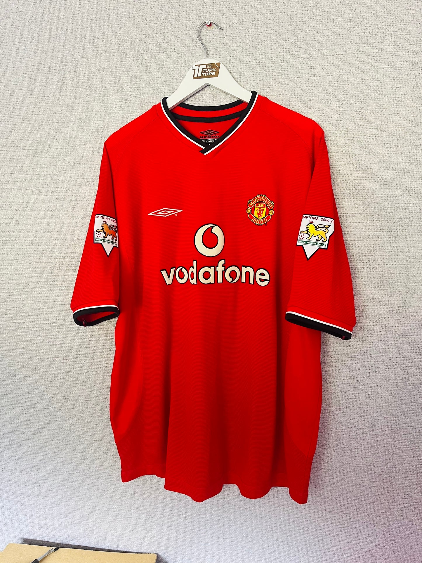 Manchester United home football shirt 2001/02 Veron XXL