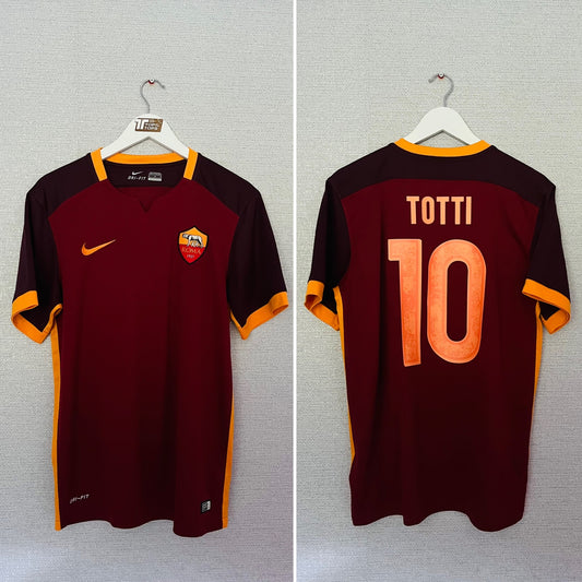 Roma home football shirt 2015/16 Totti Medium