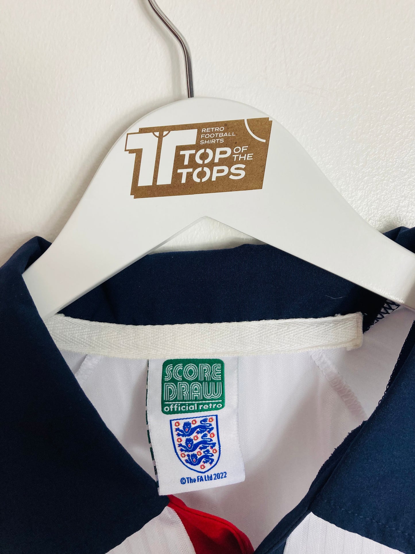 England scoredraw home football shirt