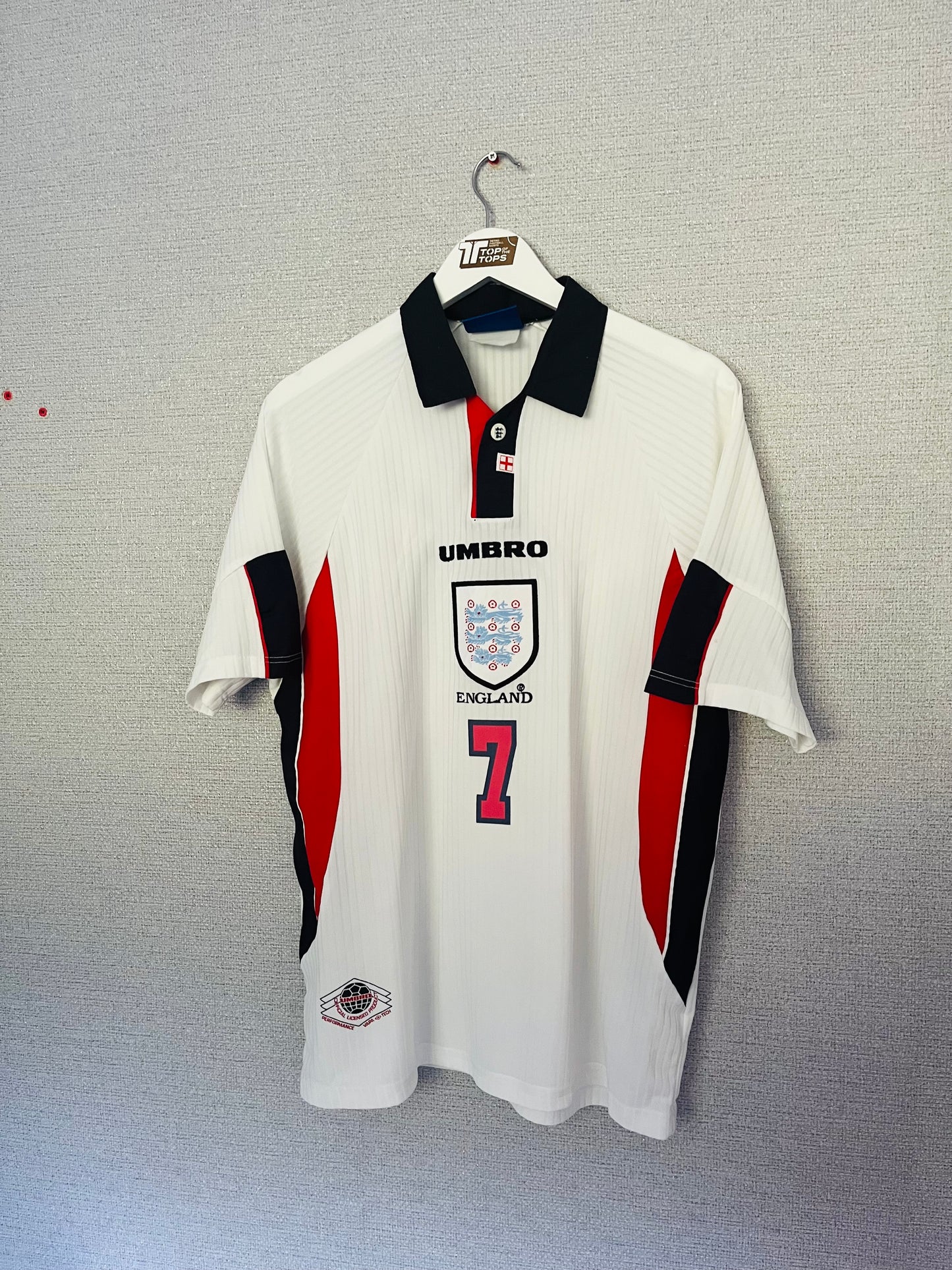 England home football shirt        W/C 1998 Beckham Large