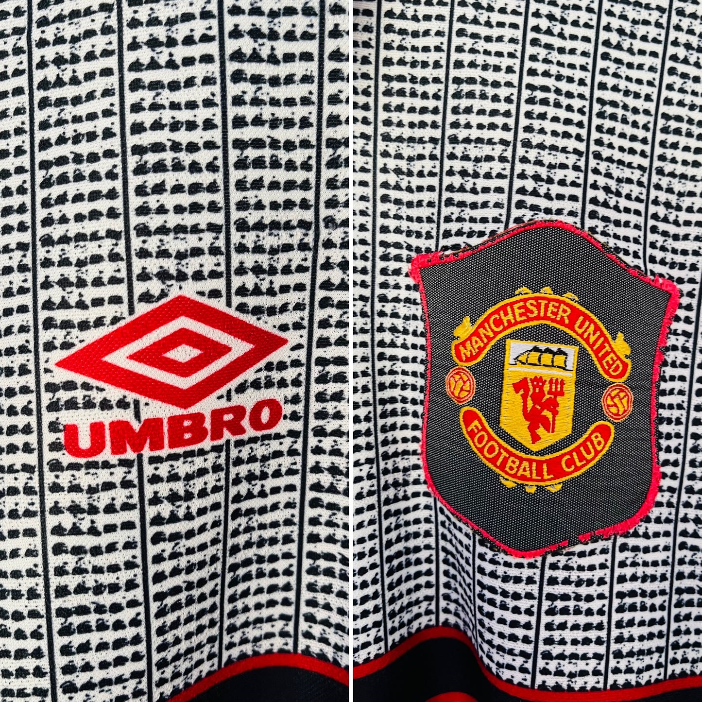 Manchester United away football shirt 1995/96 Cantona XL