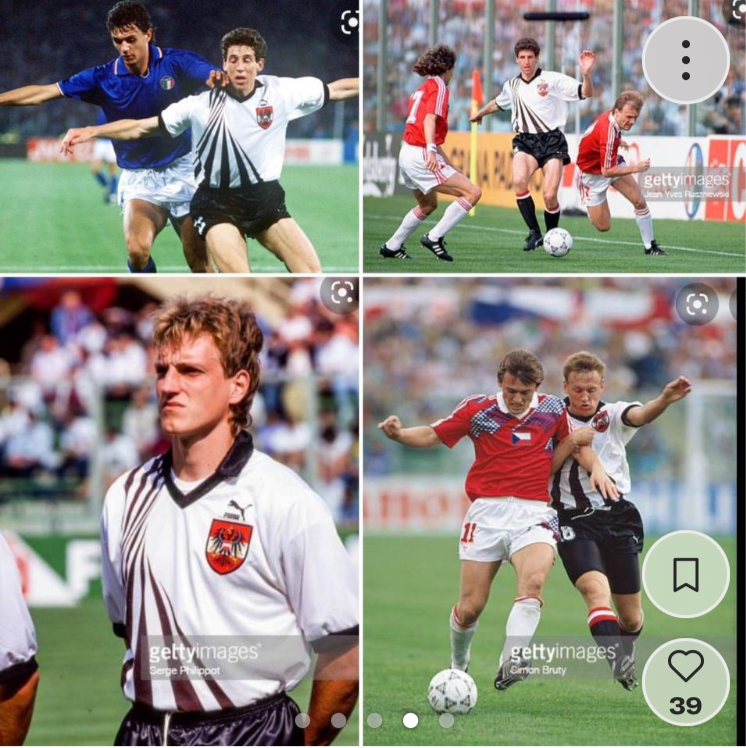 Austria home football shirt W/C 90 medium