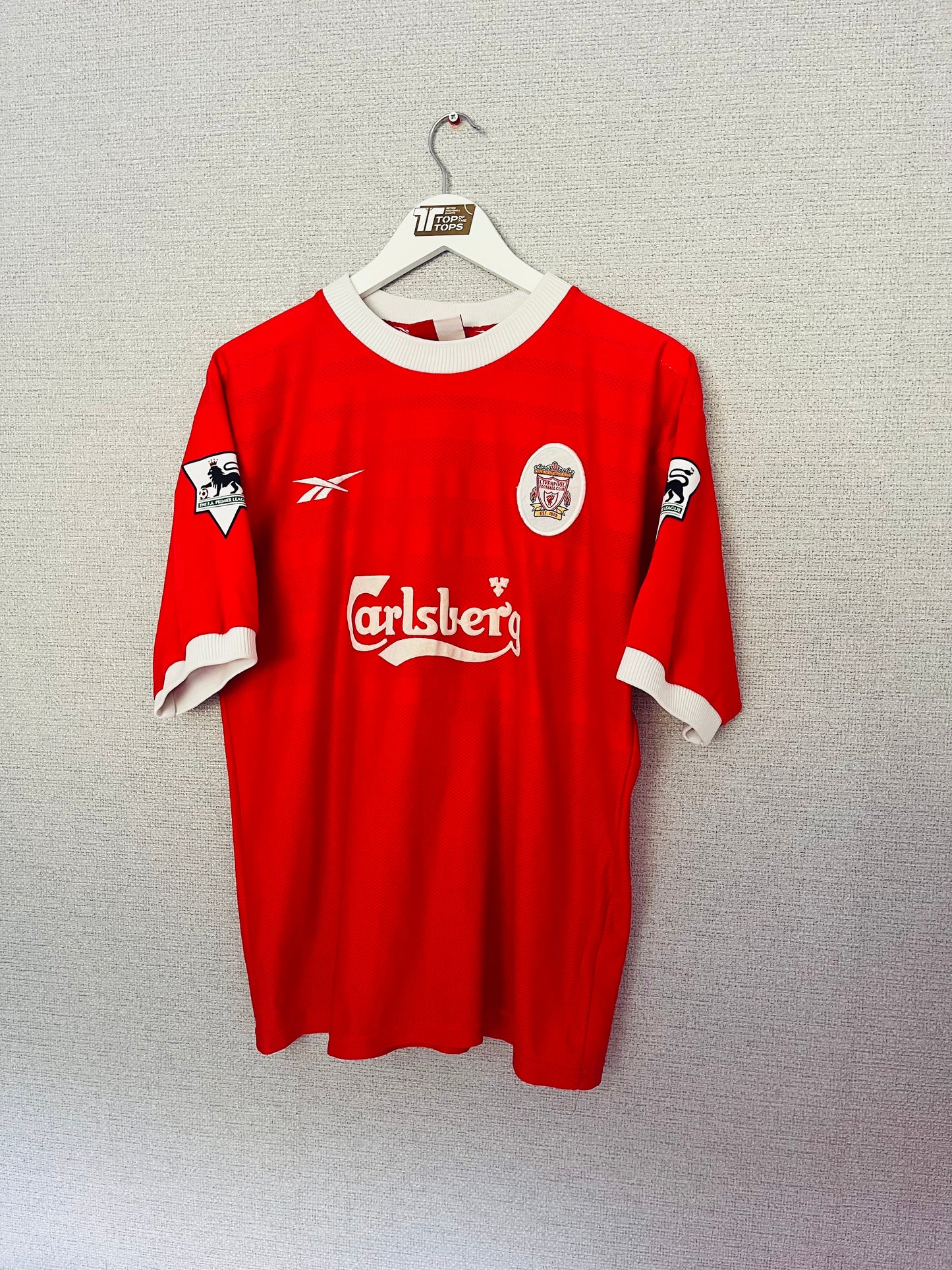 Liverpool home football shirt 1998/2000 Fowler Medium