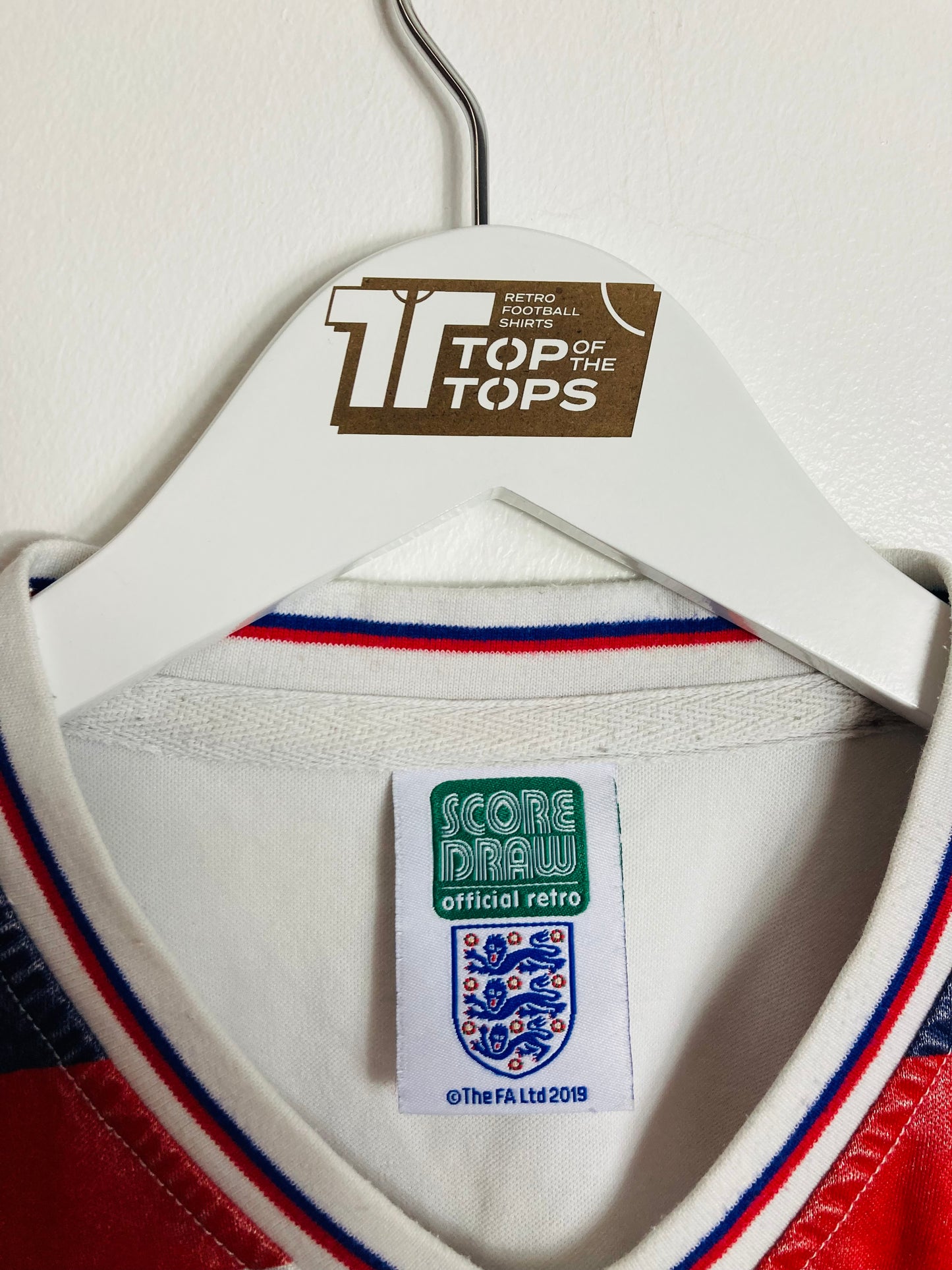 England scoredraw home football shirt 1982