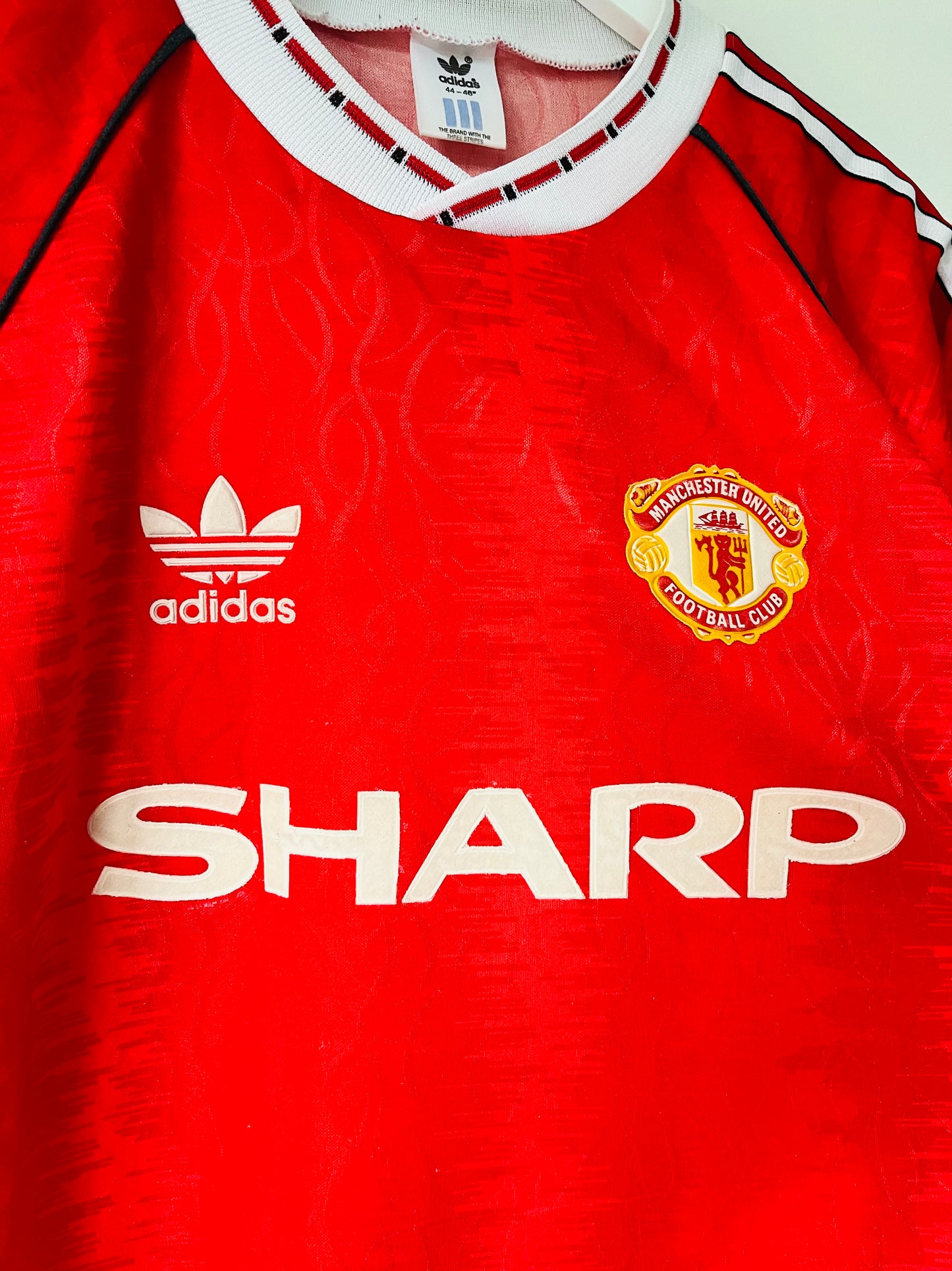 Manchester United home football shirt 1990/92 Large
