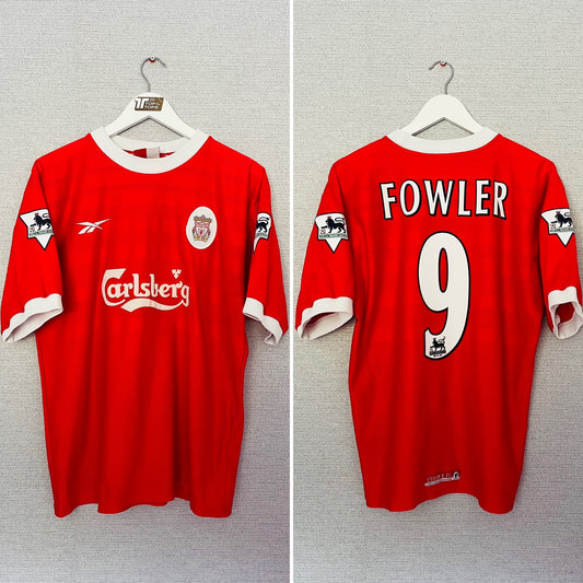 Liverpool home football shirt 1998/2000 Fowler Medium