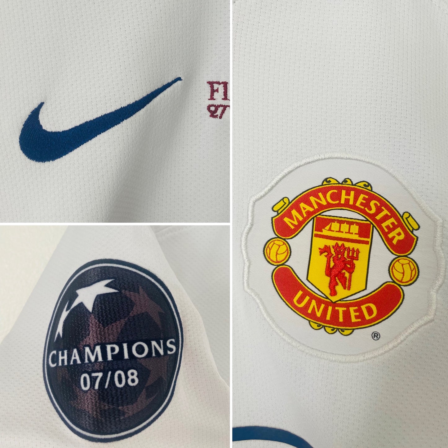 Manchester United away football shirt 2008/09 CR7 embroidered Medium