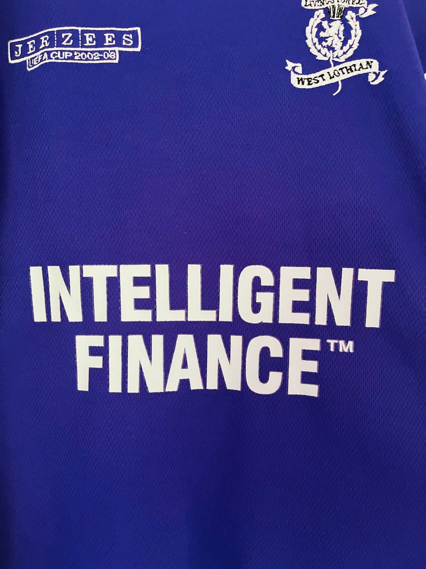 Livingston away cup football shirt 2002/03 Large/XL