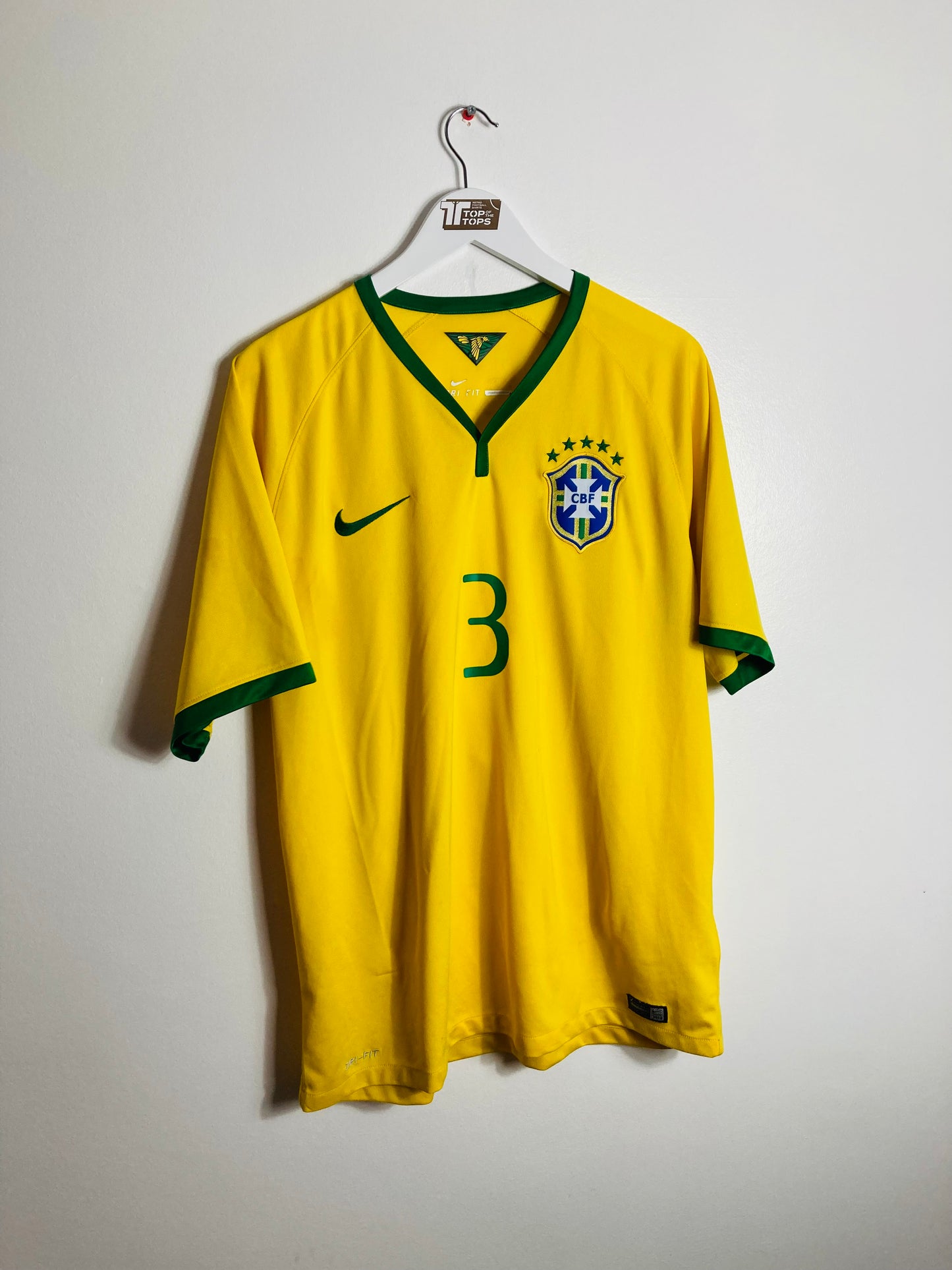 Brazil home football shirt W/C 2014 Silva XL