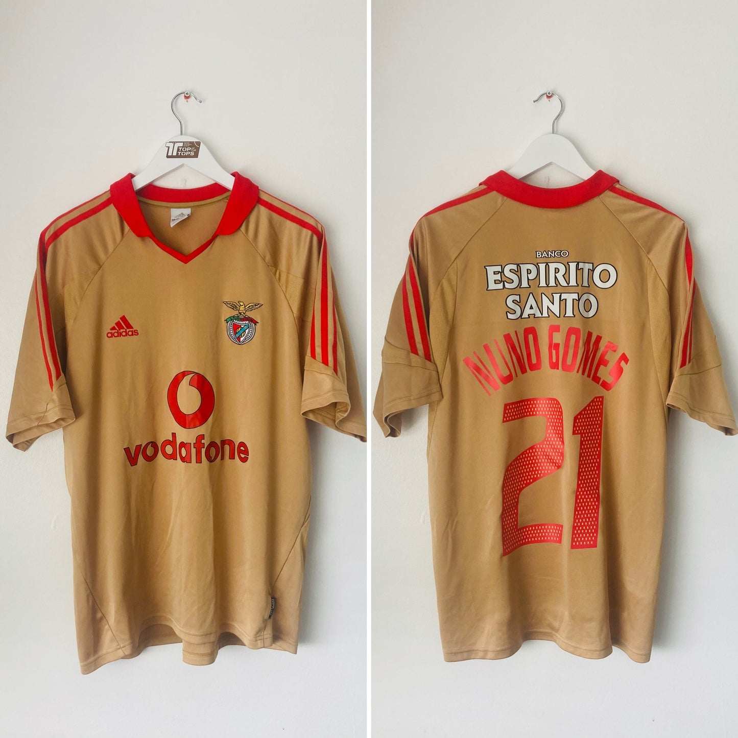 Benfica third centenary football shirt 2004/05 Nuno Gomes Large