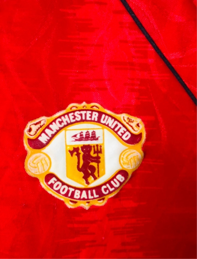 Manchester United home football shirt 1990/92 medium