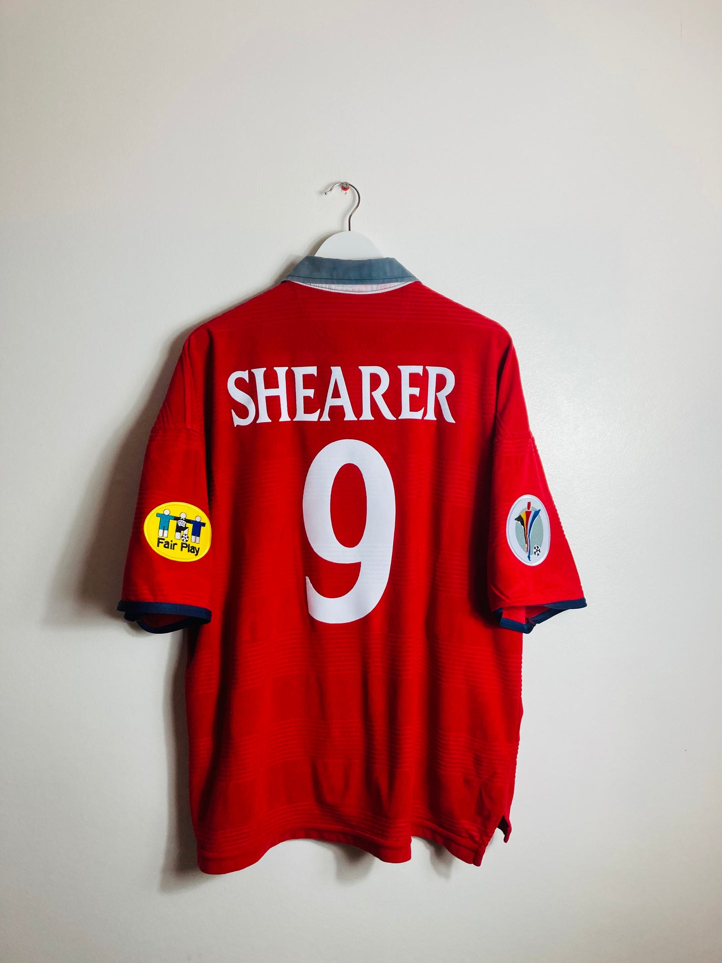 England away football shirt Euro 2000 Shearer XXL