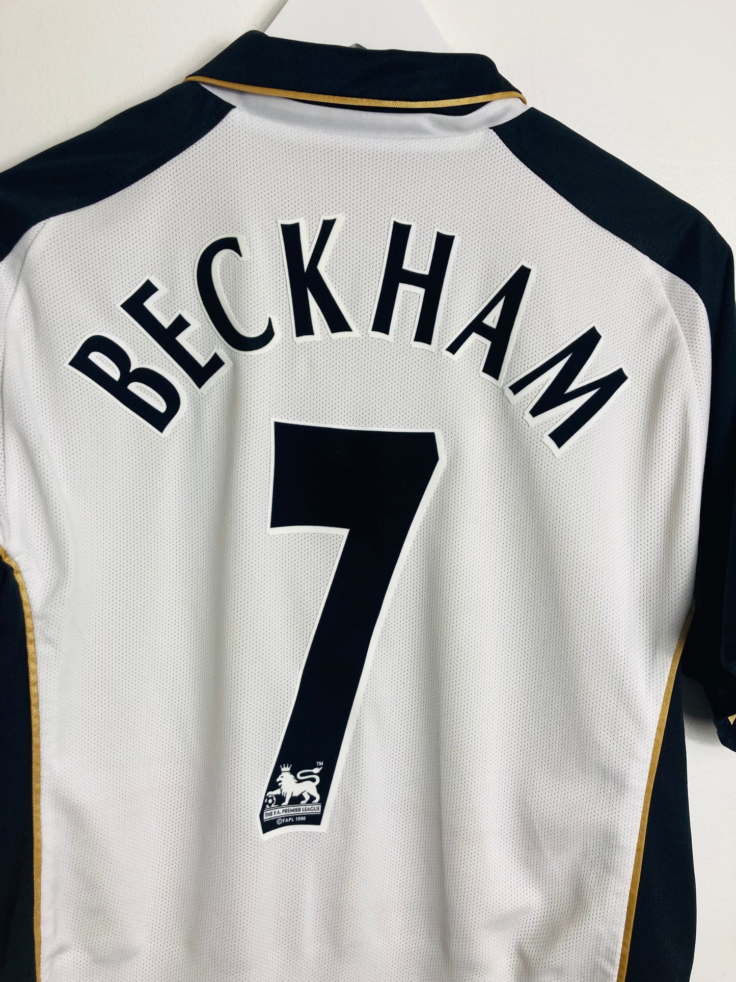 Manchester United away & third football shirt 2001/02 Beckham Medium