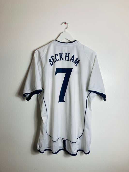 England home football shirt Beckham 2001/02 XL