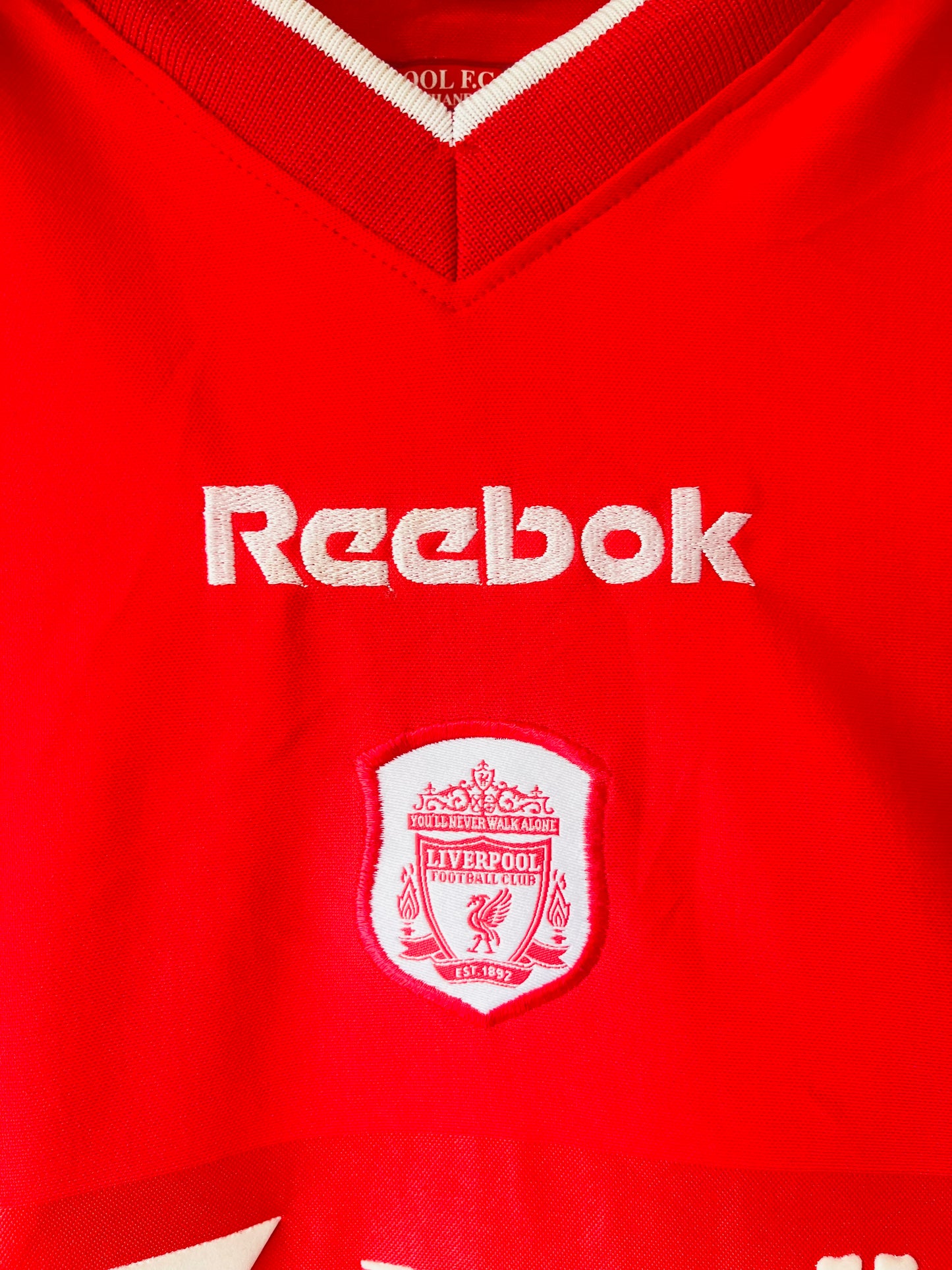 Liverpool home football shirt 2000/02 Fowler Large
