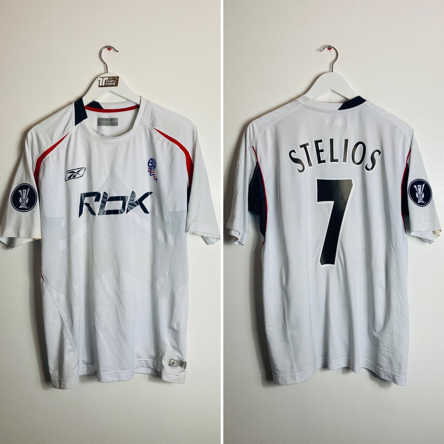 Bolton Wanderers home football shirt 2007/08 Stelios Largr