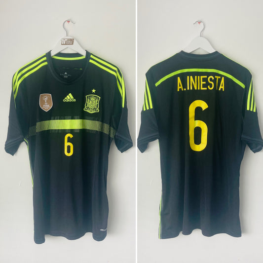 Spain away football shirt
W/C 2014 Iniesta XL