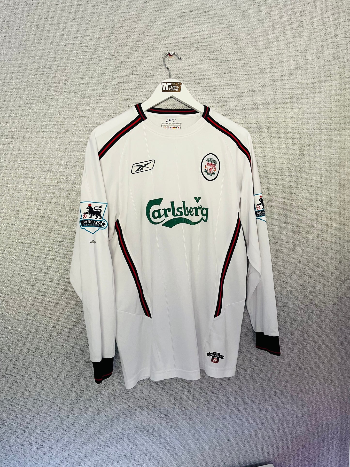 Liverpool third football shirt 2004/05 Alonso Medium