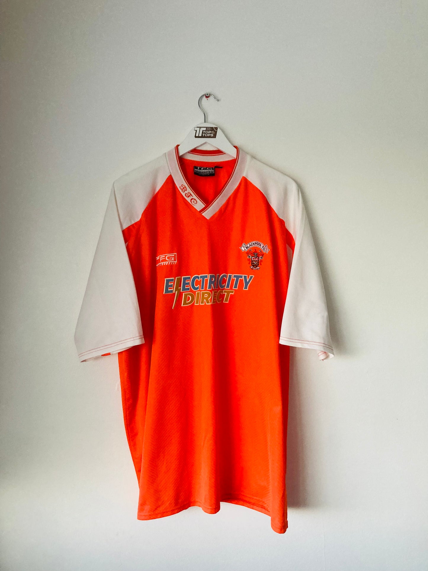 Blackpool home football shirt 2001/03 XXL