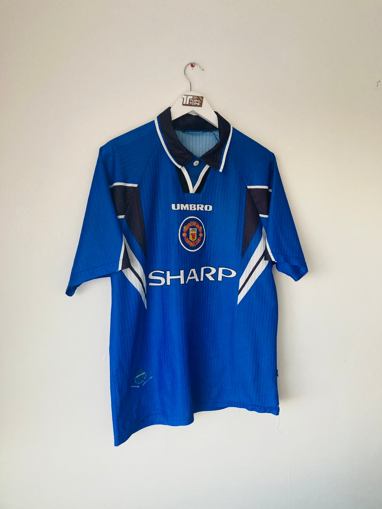 Manchester United third football shirt 1996/97 Beckham Large