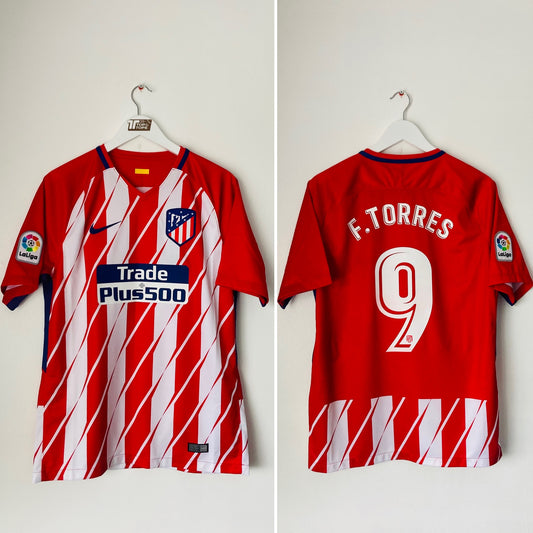 Atletico Madrid home football shirt 2017/18 BNWTS Torres Medium
