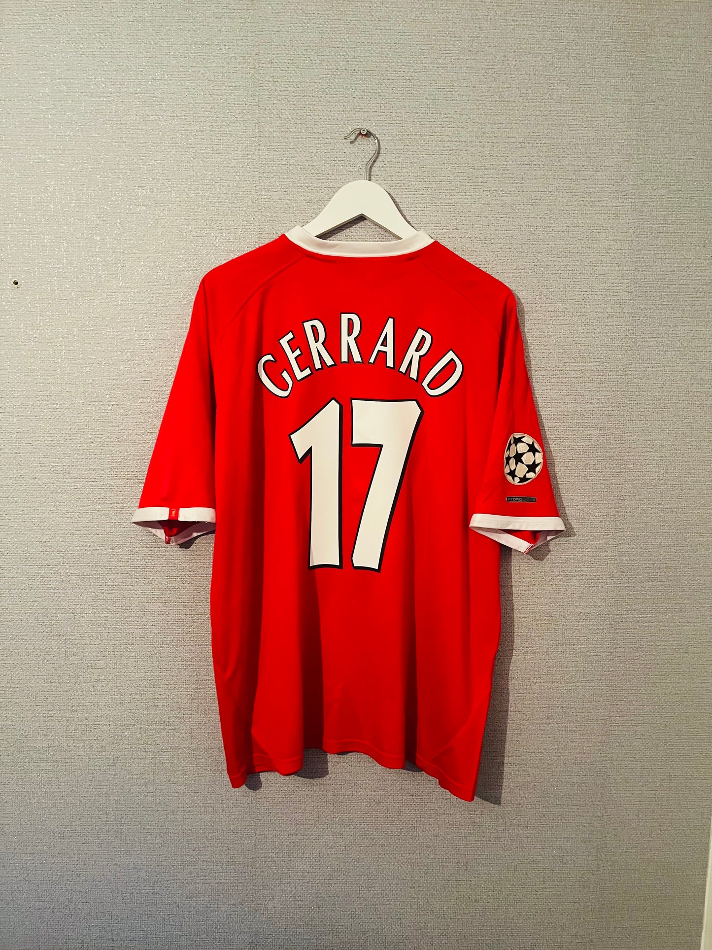 Liverpool home football shirt 2001/03 Gerrard XL
