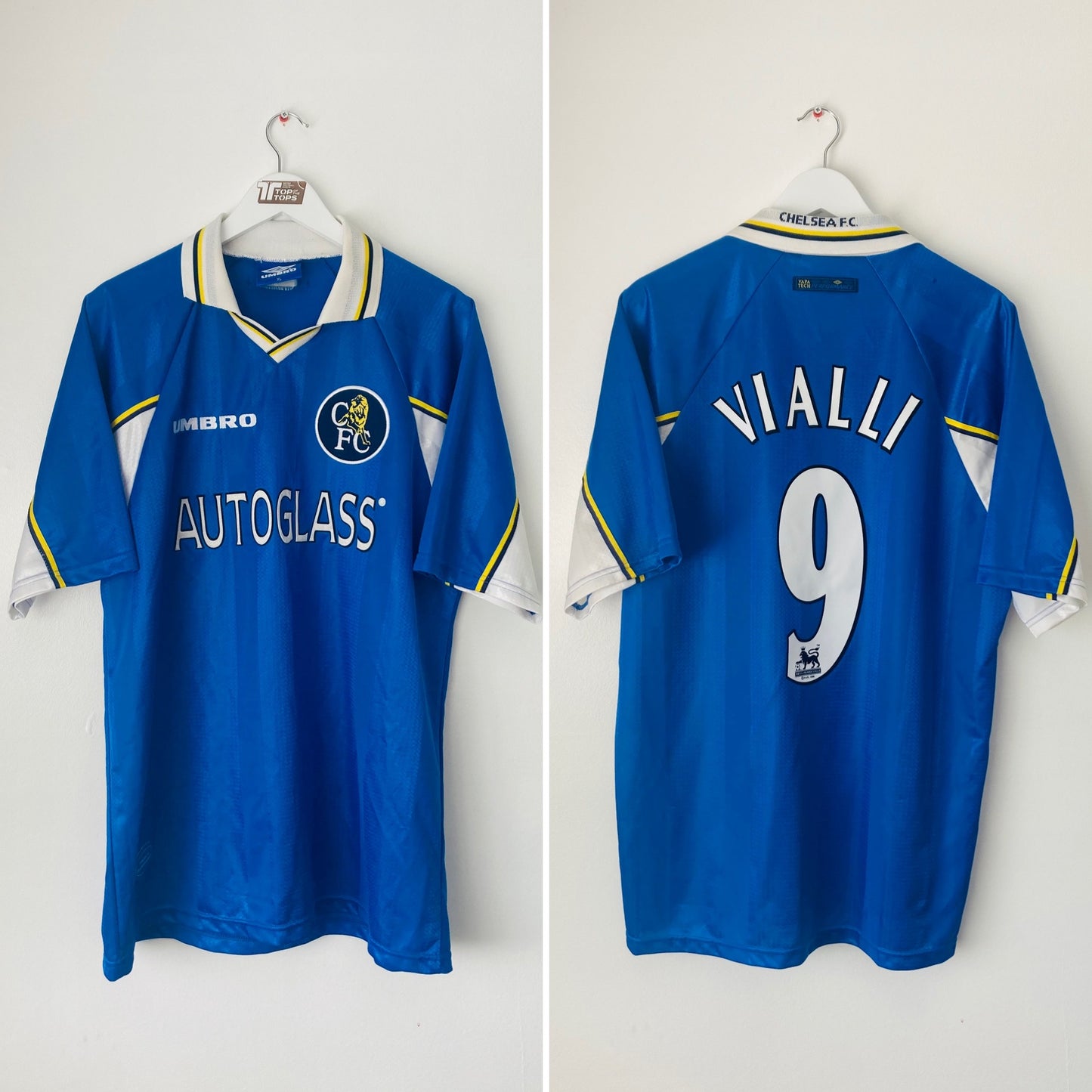 Chelsea home football shirt 1997/98 Vialli XL