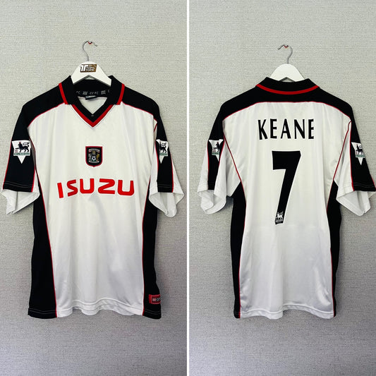 Coventry City away football shirt 1999/2000 Keane XL