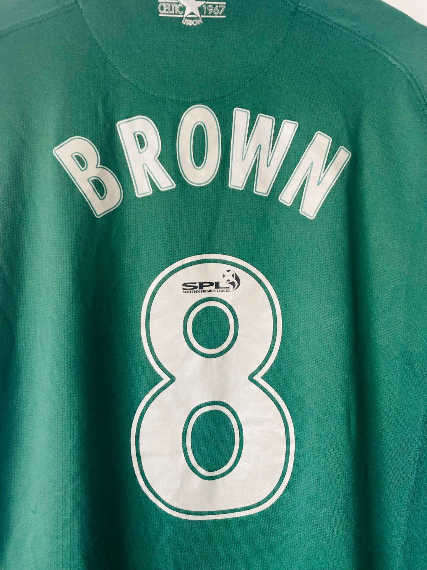 Glasgow Celtic away football shirt 2007/08 Brown Large