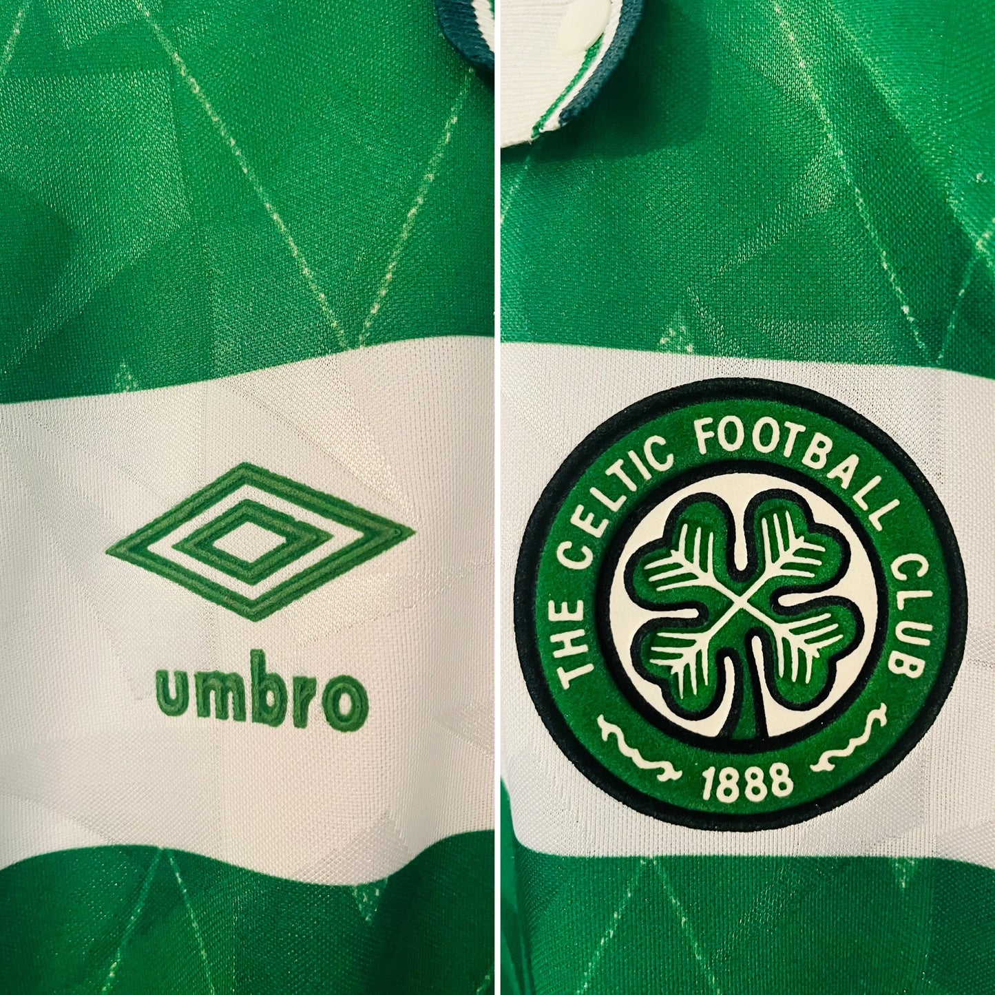 Glasgow Celtic home football shirt 1989/91 XL