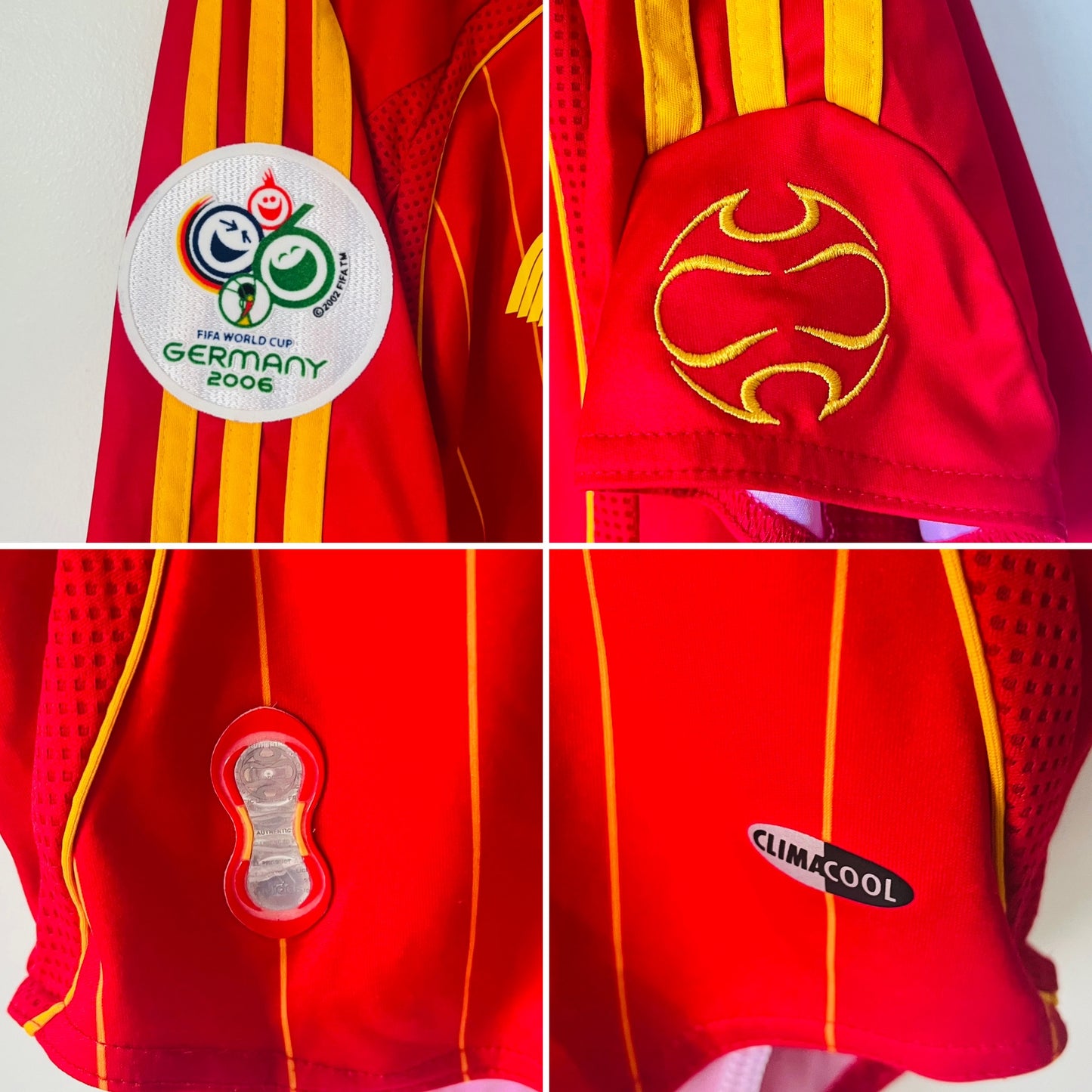 Spain home football shirt W/C 2006 Alonso XL