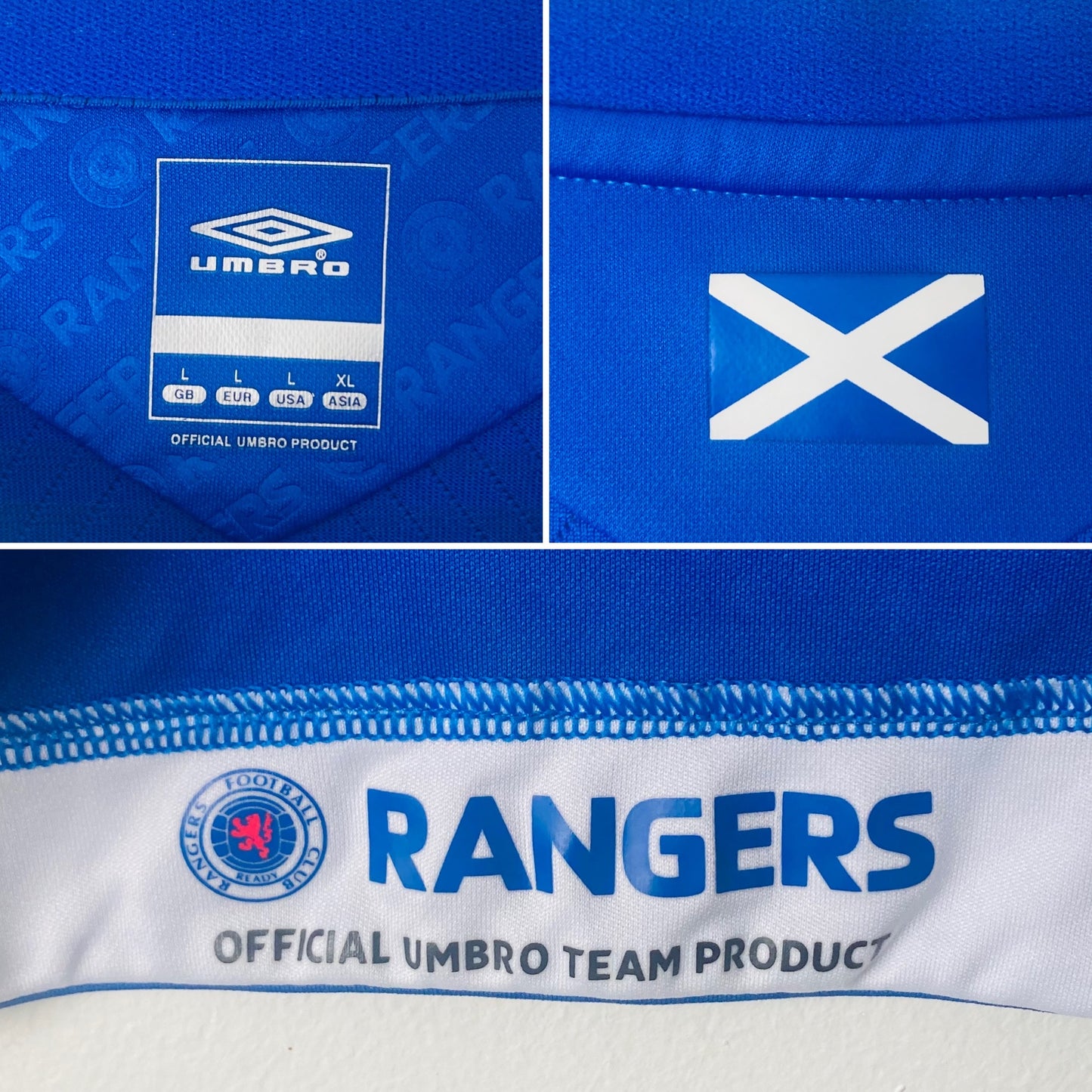 Rangers home football shirt 2008/09 Mendes Large
