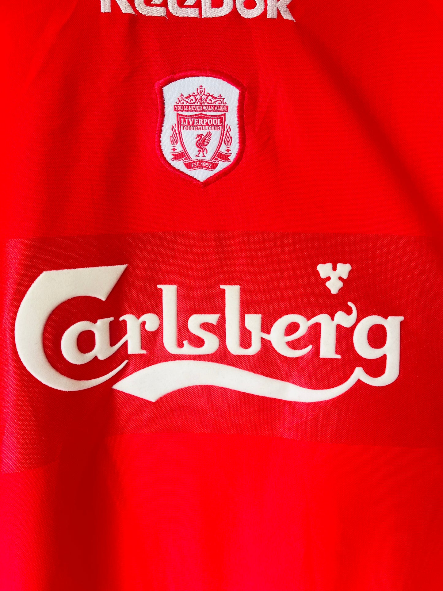 Liverpool home football shirt 2000/02 Fowler Large