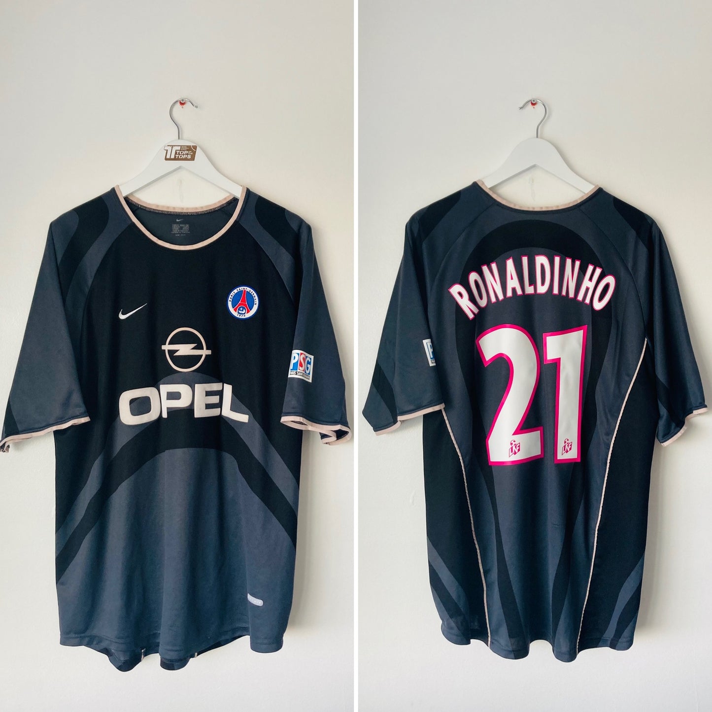 PSG third football shirt 2001/02 Ronaldinho XL