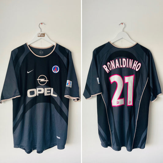 PSG third football shirt 2001/02 Ronaldinho XL