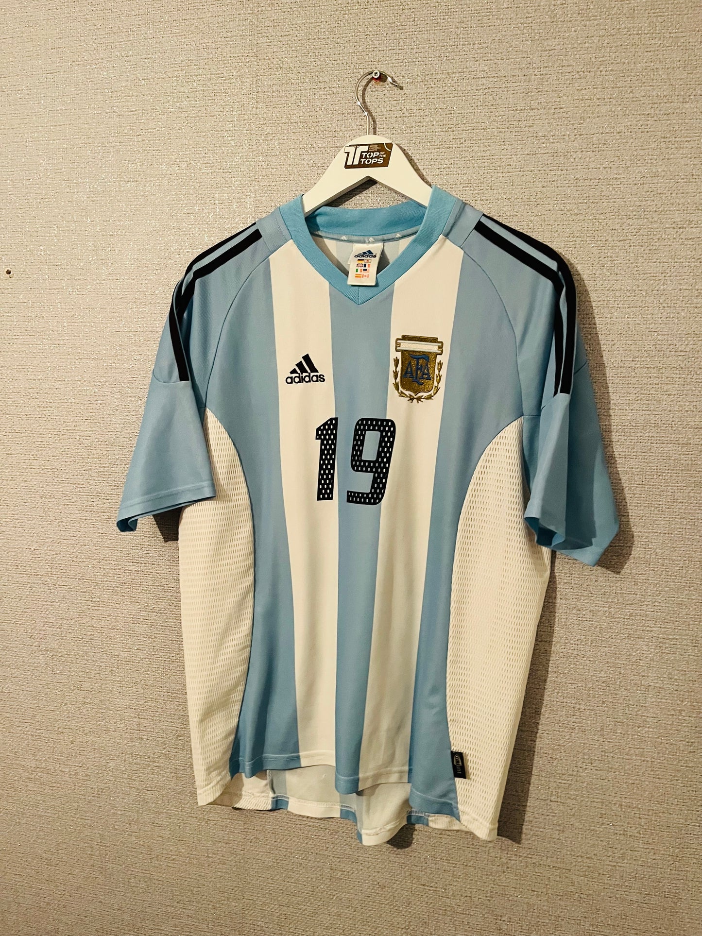 Argentina home football shirt W/C 2002 Crespo Medium