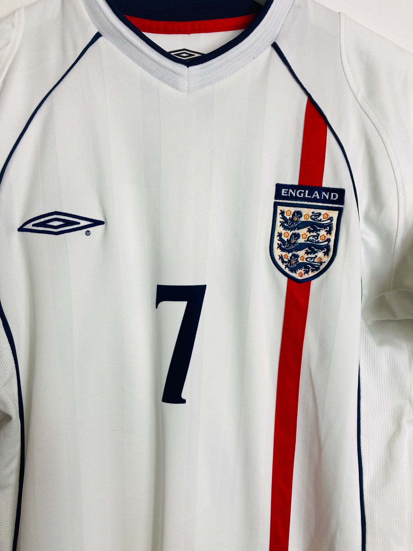 England home football shirt W/C 2002 Beckham small