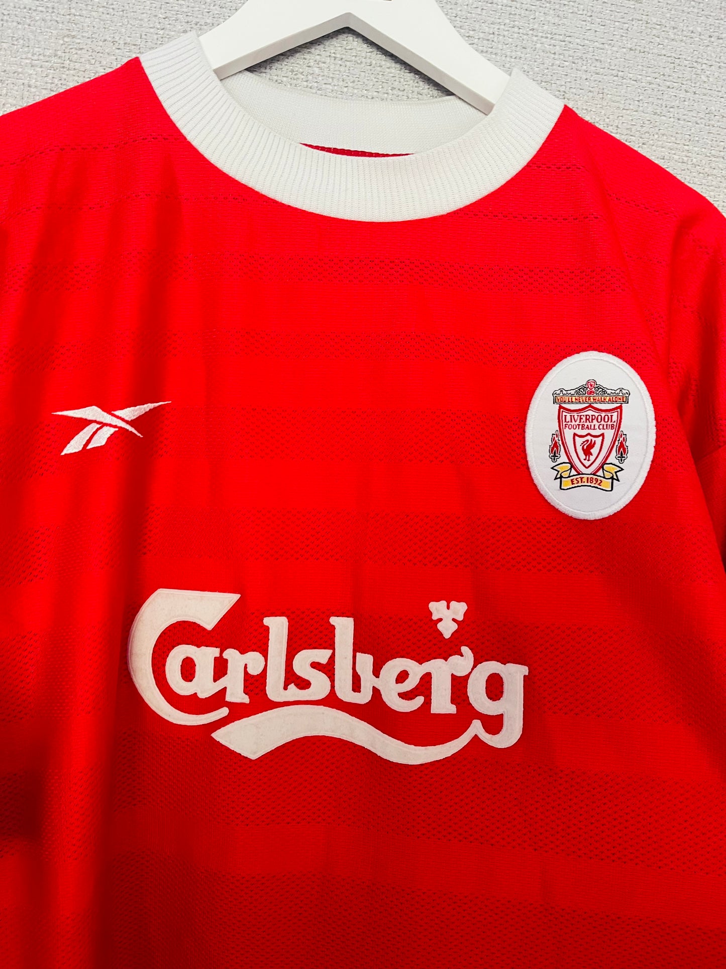 Liverpool home football shirt 1998/2000 Fowler XL
