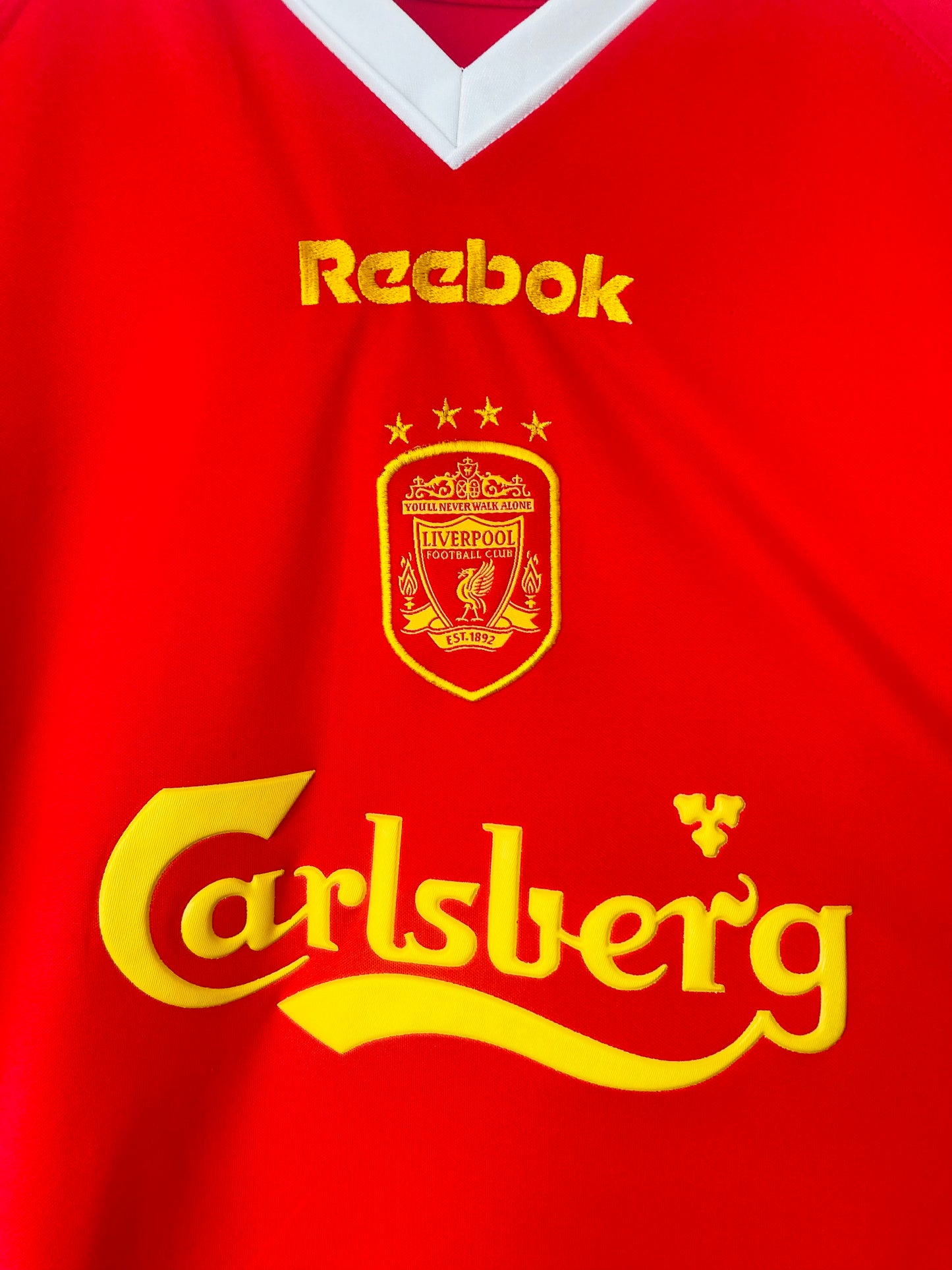Liverpool home football shirt 2001/03 Litmanen Medium