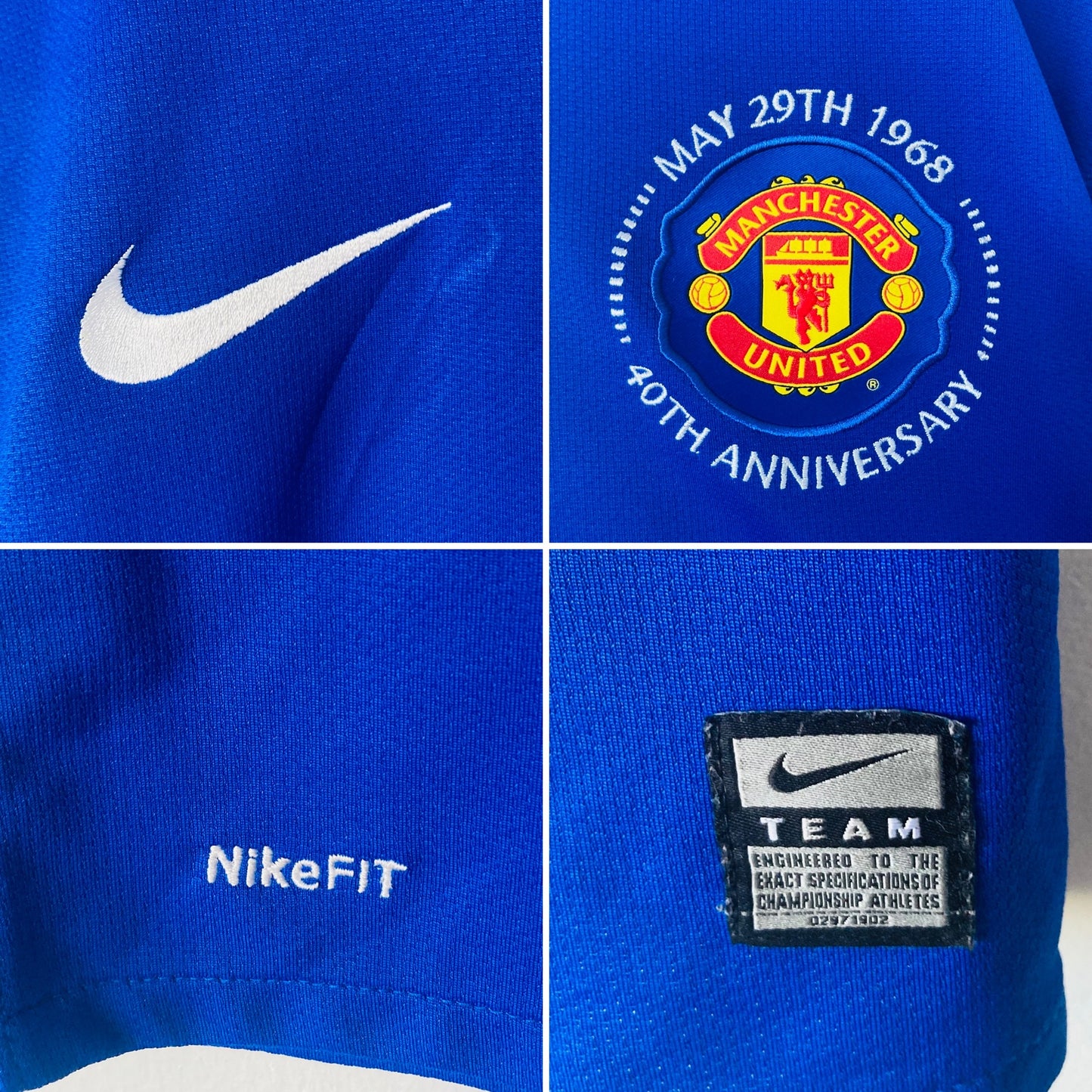Manchester United third football shirt 2008/09 Vidic XXL