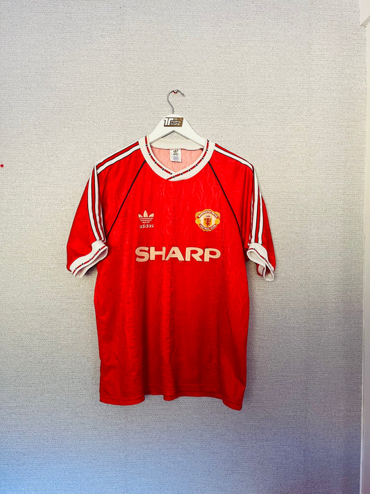 Manchester United home football shirt 1990/92 Large