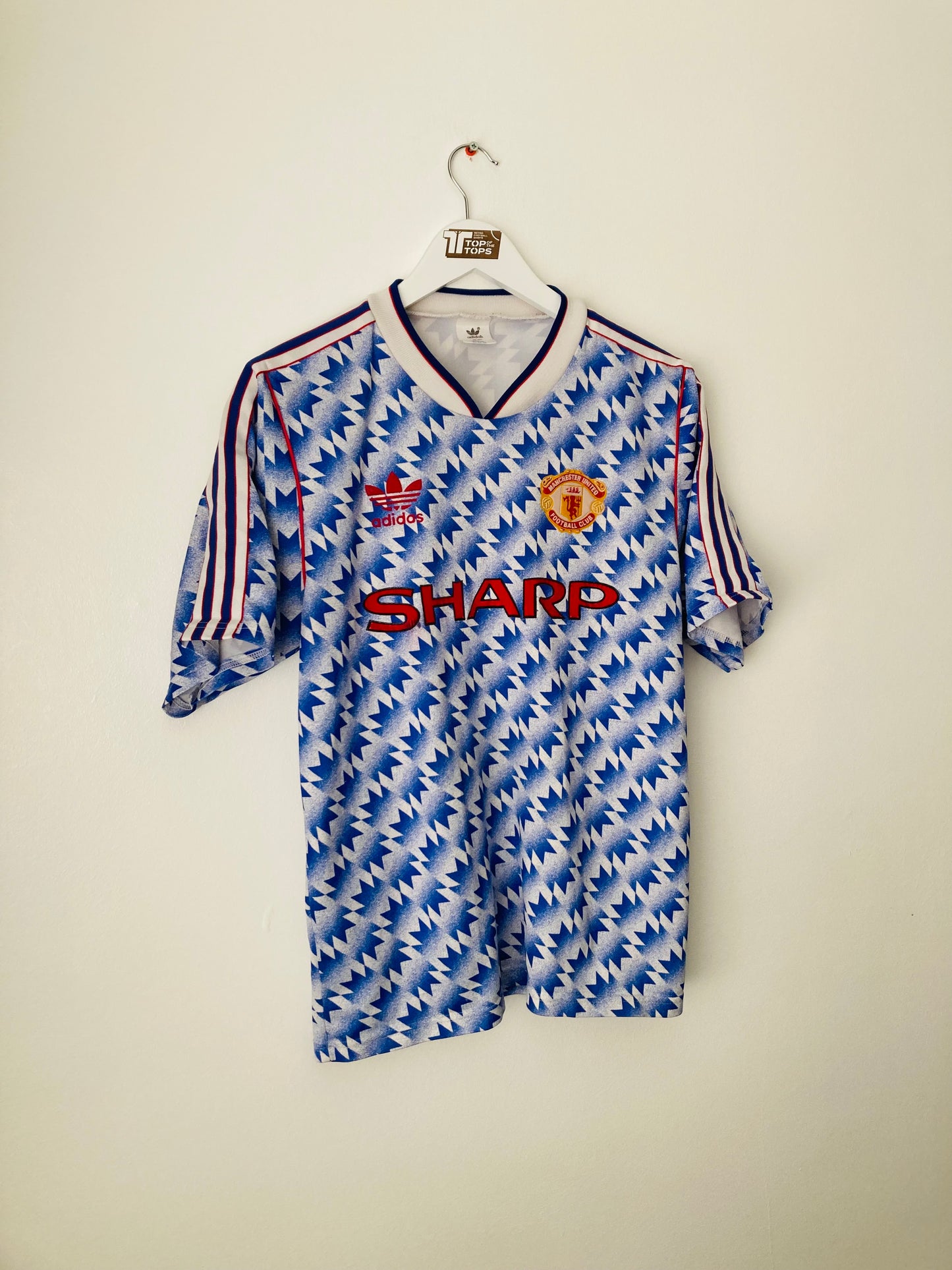 Manchester United away football shirt 1990/92 Medium