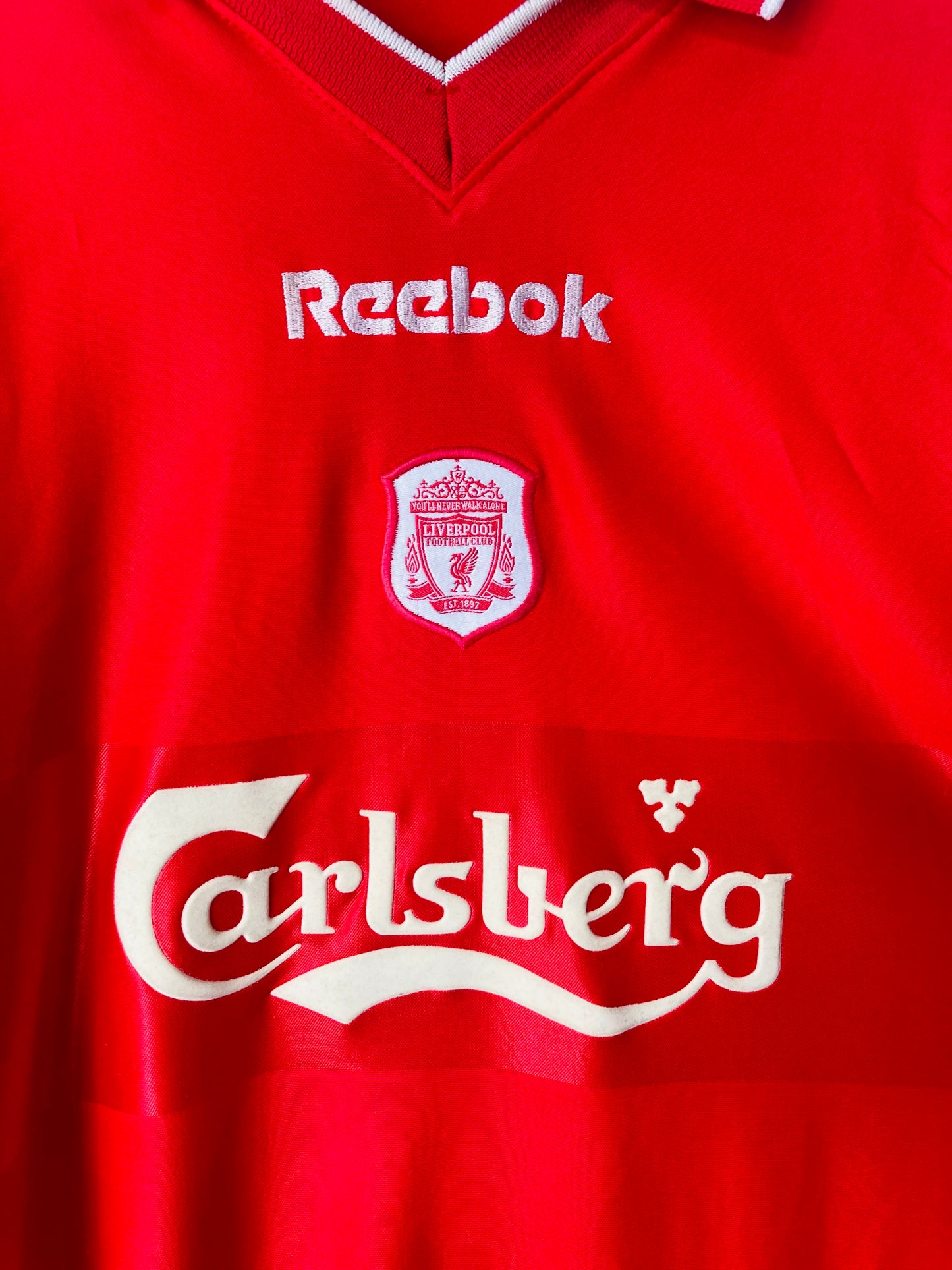 Liverpool home football shirt 2000/02 Litmanen Large